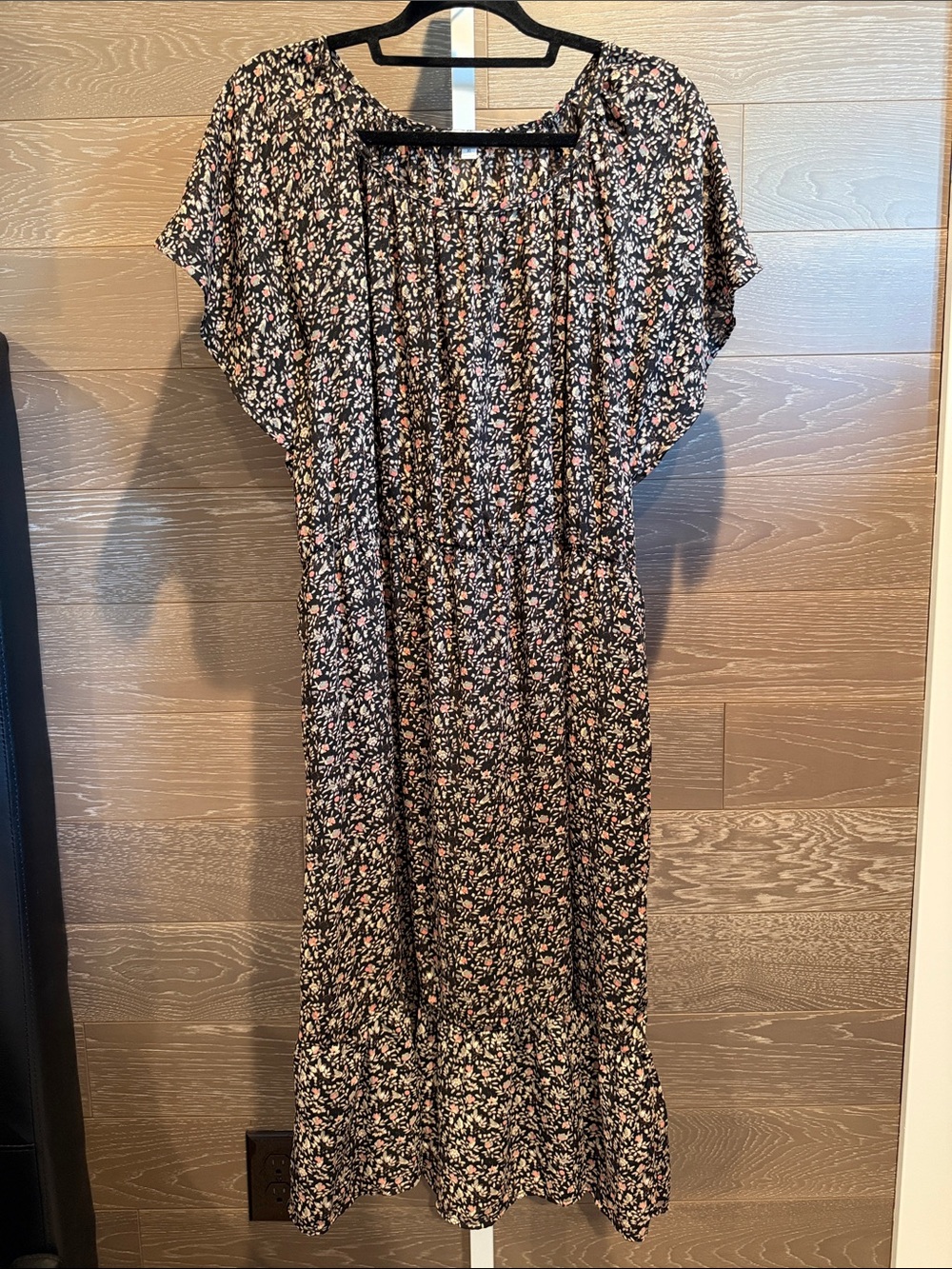Boho Floral Flutter Sleeve Dress